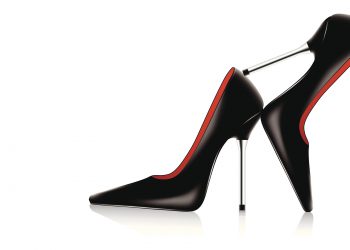 vector high heel shoes with metal stiletto