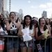 Fans scream when they think they see Justin Bieber outside American Airlines Center before he performs on July 3, 2013 in Dallas. (Sarah Hoffman/The Dallas Morning News) 07042013xNEWS