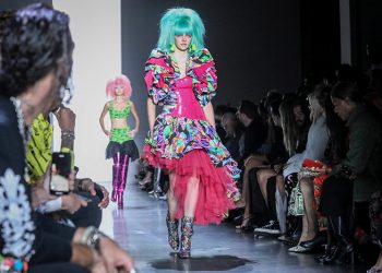 Mandatory Credit: Photo by Bebeto Matthews/AP/Shutterstock (10403508aq)
The latest fashion creation from Jeremy Scott is modeled during New York's Fashion Week
Fashion Jeremy Scott, New York, USA - 06 Sep 2019